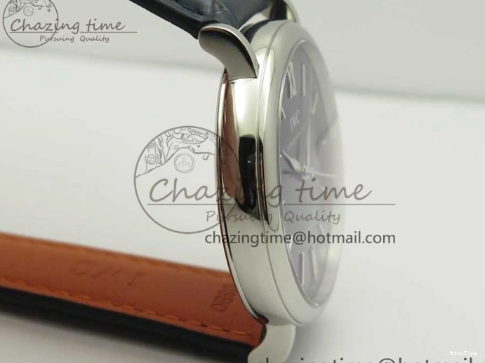 MIROTIME 0324 Portofino Automatic SS FKF 1:1 Best Edition Blue Dial on Blue Leather Strap A Cozy 7133